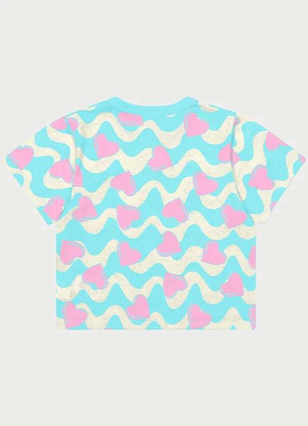 Abrange - Conjunto Menina Corações Azul 3