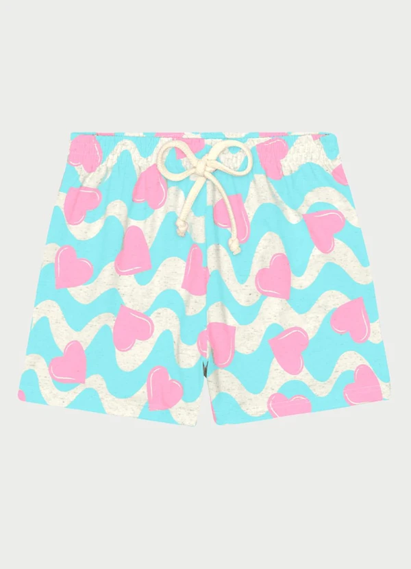 Abrange - Conjunto Menina Corações Azul 4