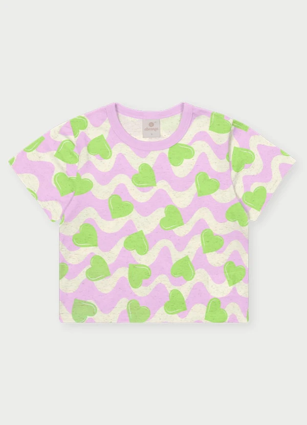 Abrange - Conjunto Menina Corações Roxo 2