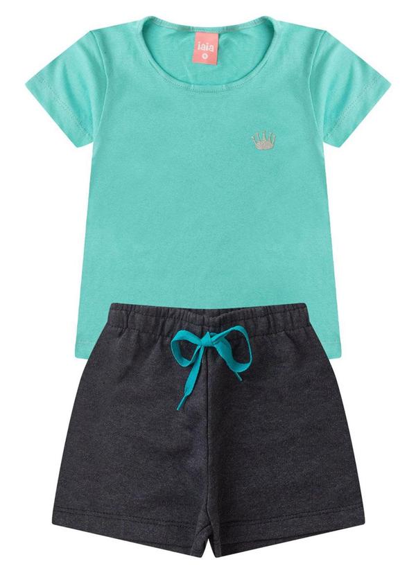 Rosa Azul - Conjunto Menina Coroa Iaia Oceano