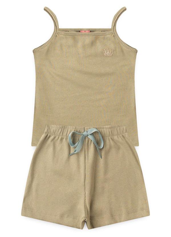 Rosa Azul - Conjunto Menina Coroa Iaia Verde