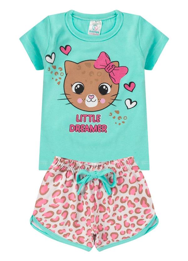 Rovitex - Conjunto Menina Cotton Estampado Verde