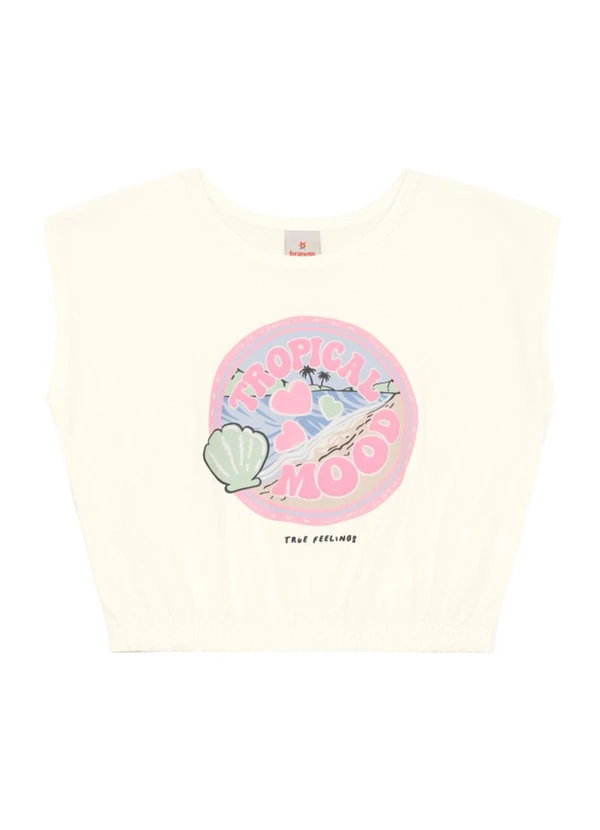 Brandili - Conjunto Menina Cropped Tropical Natural 3