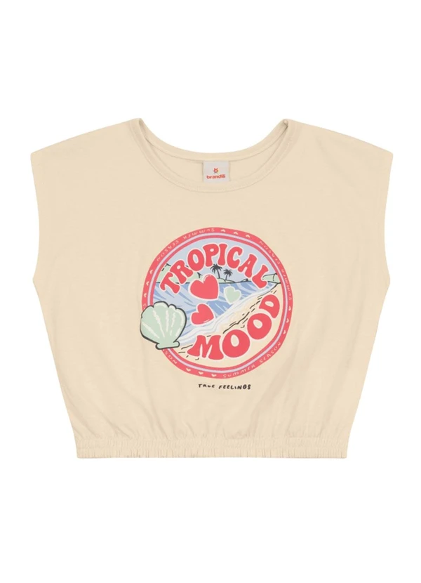 Brandili - Conjunto Menina Cropped Tropical Natural 2