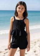 Conjunto Menina em Malha Preto 