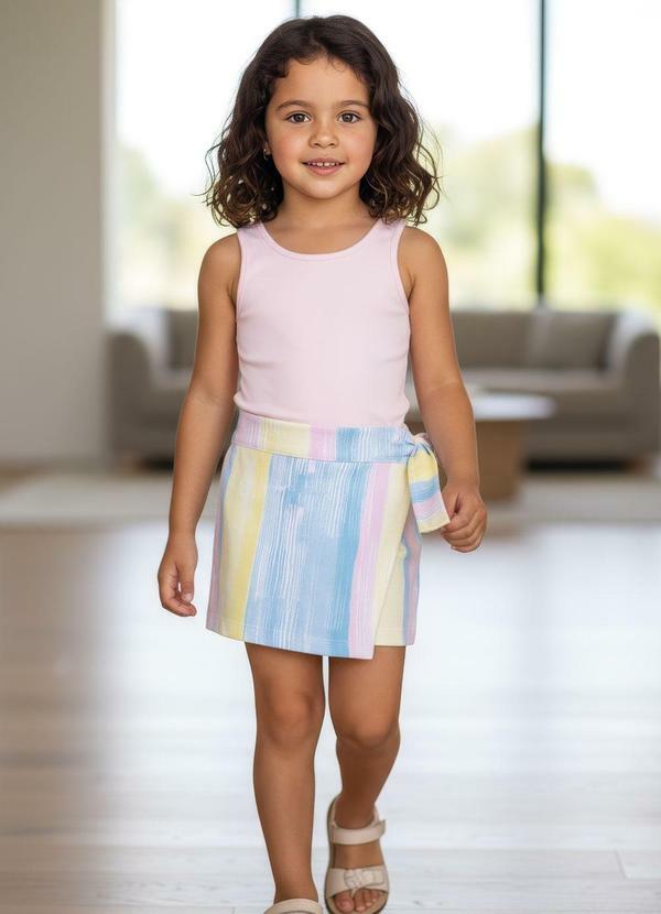 Conjunto Menina em Malha (Rosa)