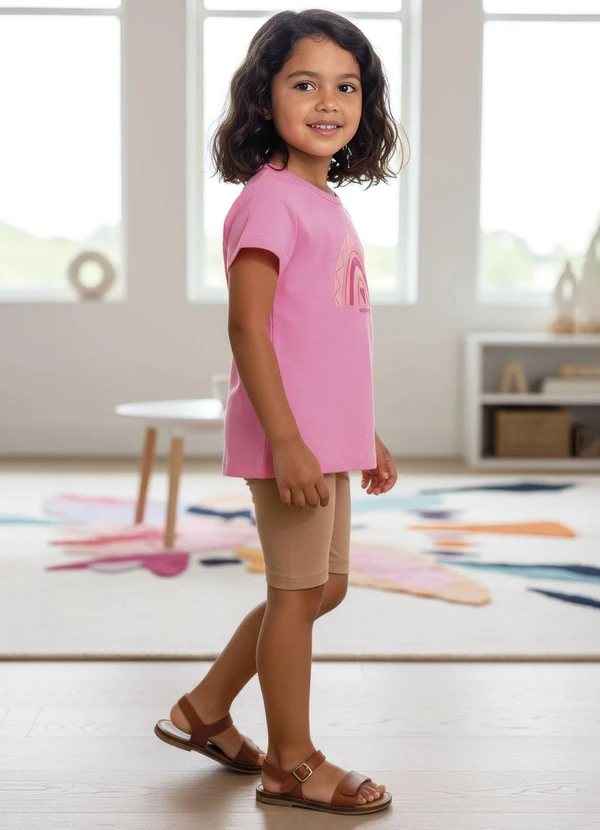 Multimarcas - Conjunto Menina em Malha Rosa 2