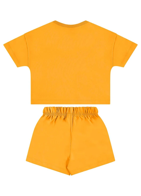 Guloseima - Conjunto Menina em Moletinho Amarelo 2
