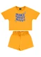 Guloseima - Conjunto Menina em Moletinho Amarelo - variação: Amarelo