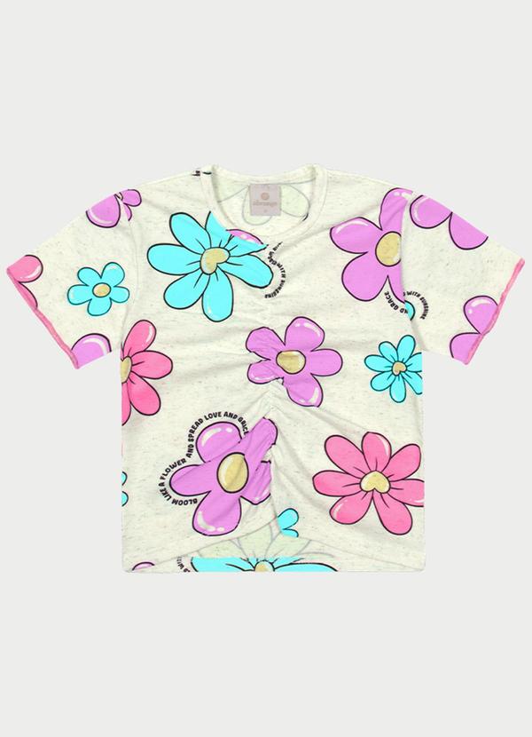 Abrange - Conjunto Menina Floral Roxo 2