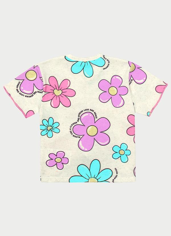 Abrange - Conjunto Menina Floral Roxo 3