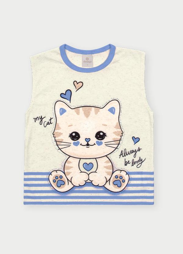 Abrange - Conjunto Menina Gatinho Azul 2