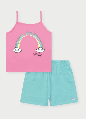 Abrange - Conjunto Menina Girl Power Rosa - ABRANGE