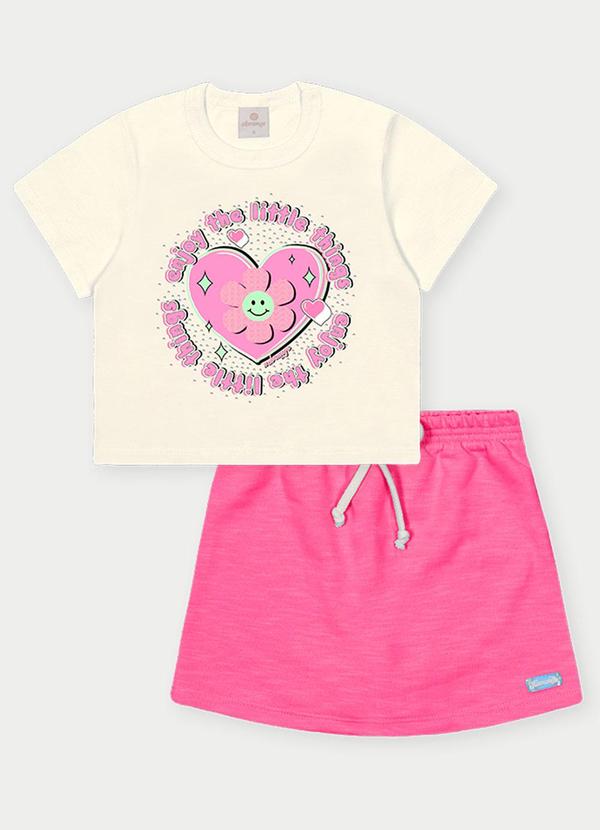 Abrange - Conjunto Menina Little Things Rosa