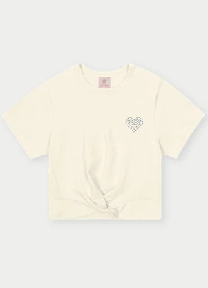 Abrange - Conjunto Menina Love Bege - ABRANGE