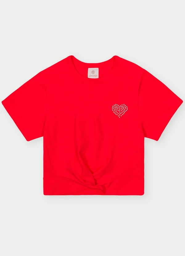 Abrange - Conjunto Menina Love Vermelho 2
