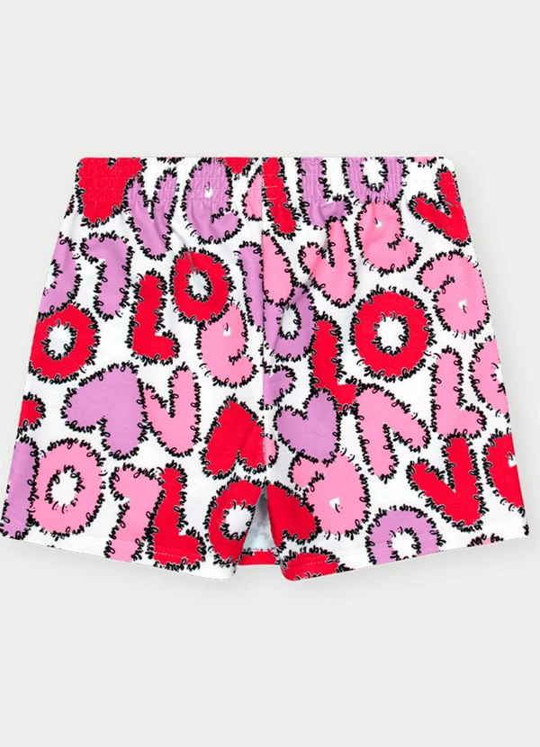 Abrange - Conjunto Menina Love Vermelho 4