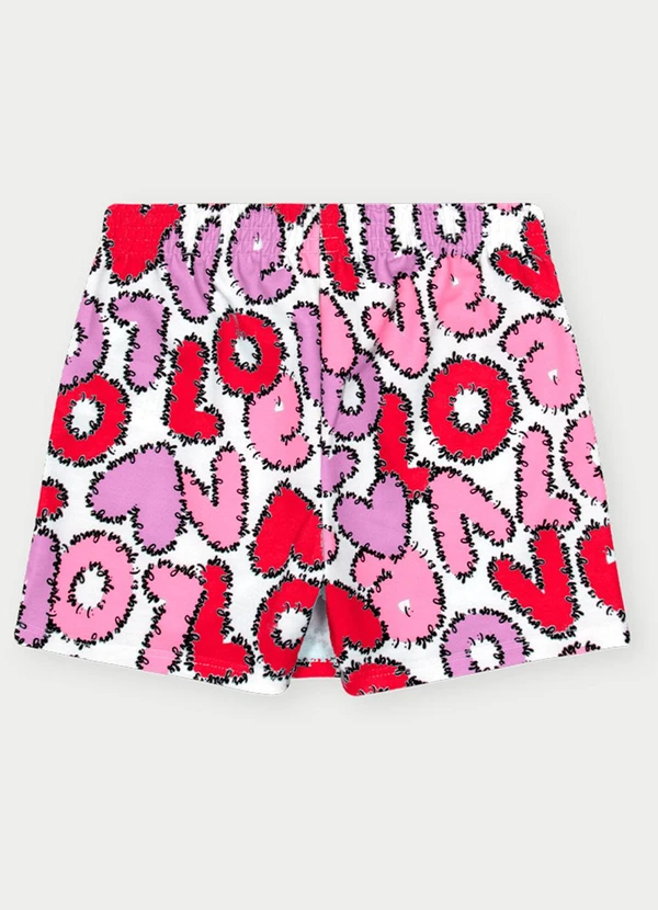 Abrange - Conjunto Menina Love Vermelho 5