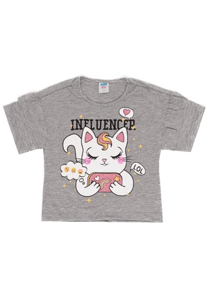 Outlet - Conjunto Menina Mescla/Rosa - OUTLET