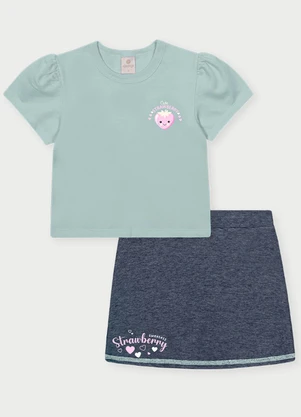 Abrange - Conjunto Menina Moranguinho Azul - ABRANGE