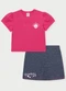 Abrange - Conjunto Menina Moranguinho Rosa - variação: Rosa