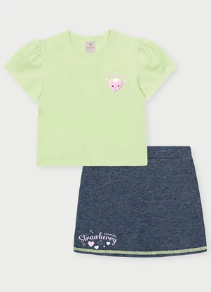 Abrange - Conjunto Menina Moranguinho Verde - ABRANGE