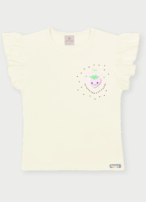 Abrange - Conjunto Menina Moranguinhos Bege 2