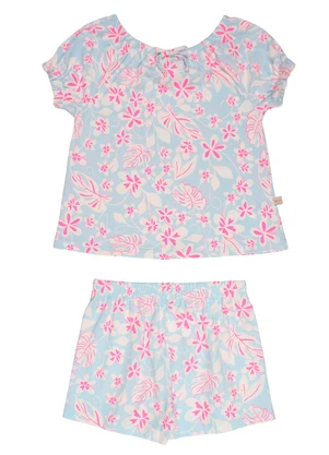 Tink Bink - Conjunto Menina Ombro a OmbroFloral - TINK BINK