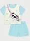 Abrange - Conjunto Menina Panda Rosa - variação: Azul