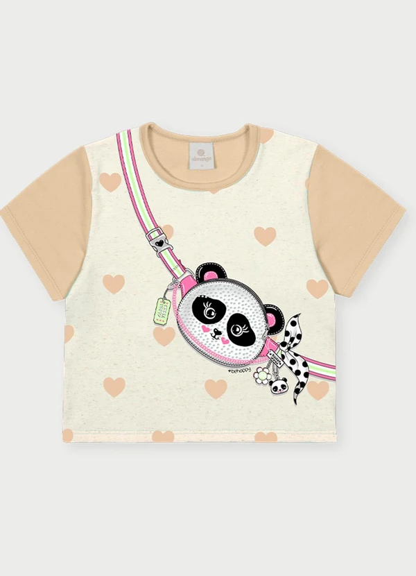 Abrange - Conjunto Menina Panda Bege 2