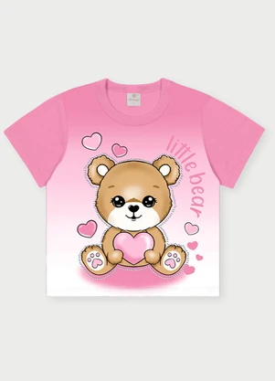 Abrange - Conjunto Menina Pequena Ursa Rosa - ABRANGE