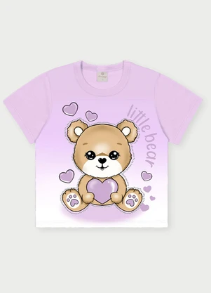 Abrange - Conjunto Menina Pequena Ursa Roxo - ABRANGE