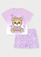 Abrange - Conjunto Menina Pequena Ursa Roxo - variação: Roxo