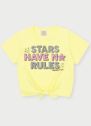 Abrange - Conjunto Menina Stars Amarelo - ABRANGE