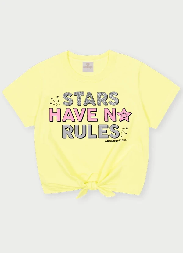 Abrange - Conjunto Menina Stars Amarelo 2