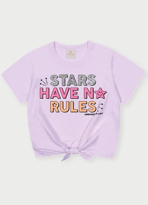 Abrange - Conjunto Menina Stars Roxo - ABRANGE