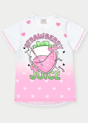 Abrange - Conjunto Menina Strawberry Juice Rosa - ABRANGE