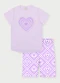 Abrange - Conjunto Menina Super Pode Rosa - variação: Roxo