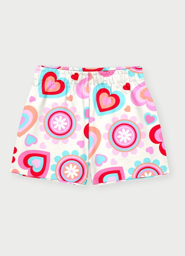 Abrange - Conjunto Menina Sweet Flowers Vermelho 3