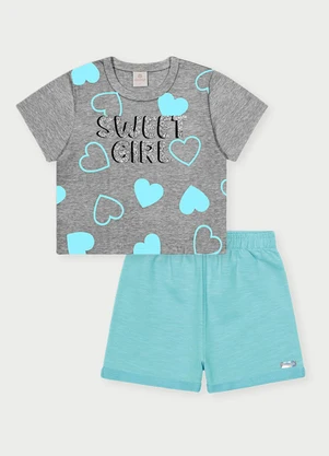 Abrange - Conjunto Menina Sweet Girl Azul - ABRANGE