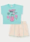 Abrange - Conjunto Menina Sweet Rosa - variação: Verde