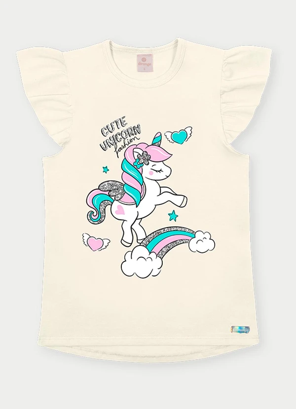 Abrange - Conjunto Menina Unicórnio Bege 2