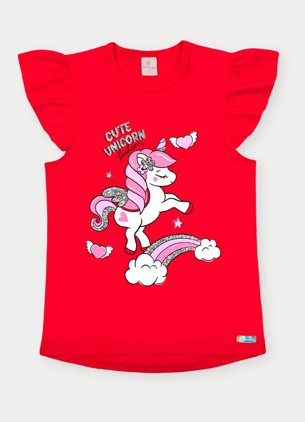 Abrange - Conjunto Menina Unicórnio Vermelho 2