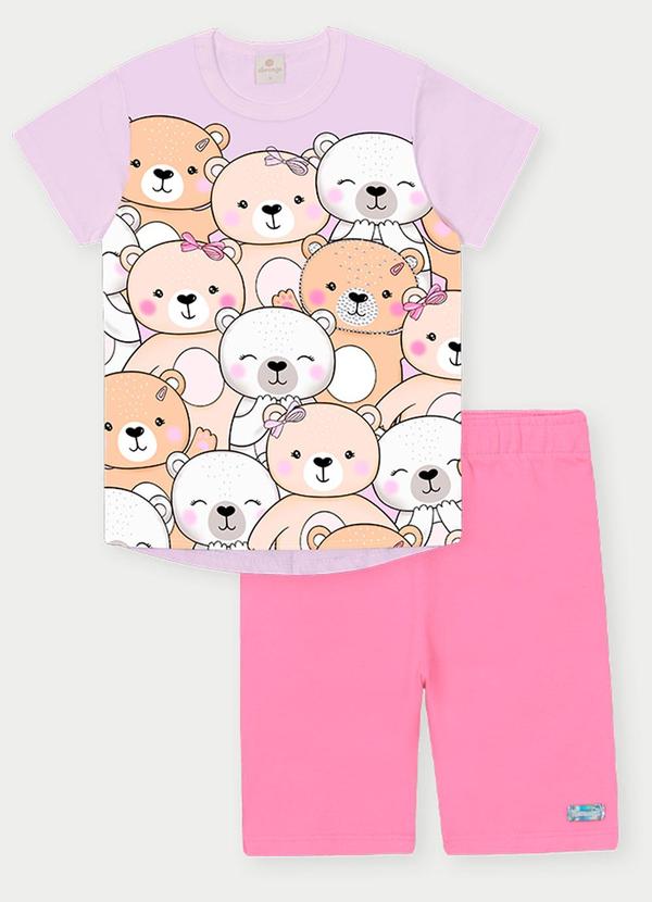Abrange - Conjunto Menina Ursinhas Roxo