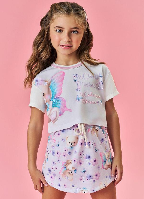 Cinti - Conjunto Menina Ursinho Roxo