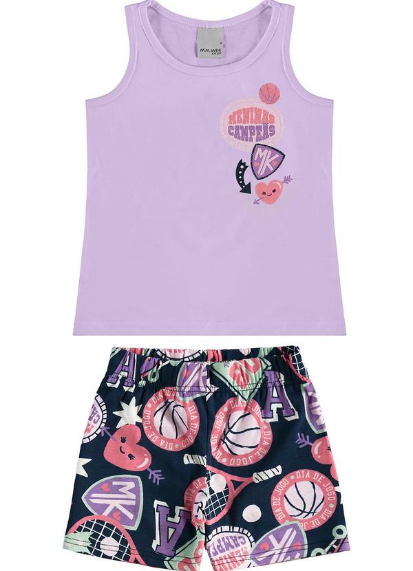 Malwee Kids - Conjunto Meninas Campeãs Lavanda