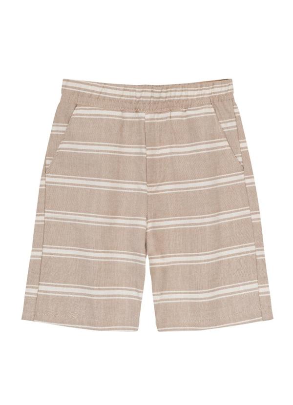 Brandili Mundi - Conjunto Menino com Camisa e Bermuda Natural 4