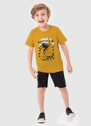 Malwee Kids - Conjunto Mickey® Amarelo Mostarda - MALWEE KIDS