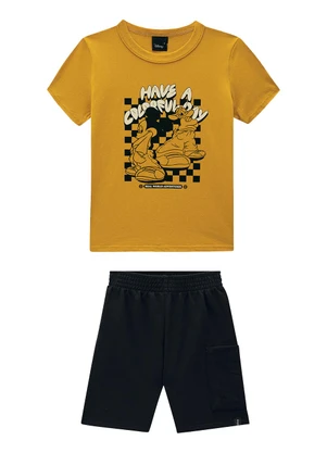 Malwee Kids - Conjunto Mickey® Amarelo Mostarda - MALWEE KIDS