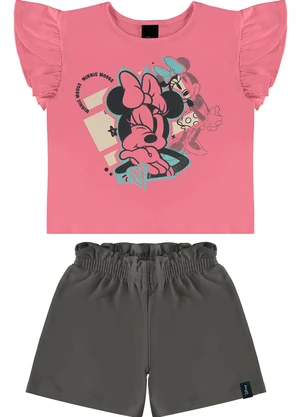 Malwee Kids - Conjunto Minnie Mouse Clochard Rosê - MALWEE KIDS